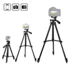 Portable Aluminum DSLR Camera Live Tripod Photography Retractable Landing Bracket, Specification: 130cm Tripod+Clip+Bag+Controller+Adaptor