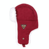 Autumn and Winter Outdoor Travel Windproof Warm Ear Protected Cap Flight Hats, Size:L58-60cm( Wine Red)