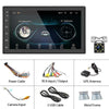 A2222KT 7 Inch Android Navigation WiFi Version 1+32G GPS Bluetooth 2.5D Screen Car Central Control MP5 Player, Style: Standard+8Lights Camera