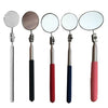 Car Repair Detection Mirror Universal Folding Telescopic Mirror Welding Chassis Inspection Mirror, Model: Pink Handle 50mm