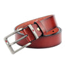 Dandali L8039 Men Casual Antique Pin Buckle Leather Belt Waistband, Length: 110-125cm (Brown)