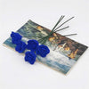 10 PCS 1:12 Mini Doll House Garden Bedroom Scene Decoration Rose(Blue)