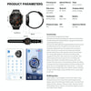 WS-20 1.43 inch IP67 Sport Smart Watch Support Bluetooth Call / Sleep / Blood Oxygen / Heart Rate / Blood Pressure Health Monitor, Steel Strap(Black)