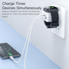 TOTUDESIGN UW128 23W USB-A to Type-C GaN Watch Fast Charging Travel Charger, Plug:EU Plug(White)