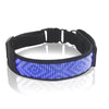 LED Dog Collar, Bluetooth, Blue, Rechargeable, Custom Text/GIF