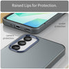 For Samsung Galaxy A16 4G Frosted Translucent TPU Hybrid PC Full Coverage Phone Case(Dark Blue)