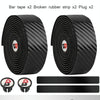WEST BIKING Bicycle Breathable Non-Slip Handlebar Strap(Black)