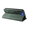 For Samsung Galaxy S22+ 5G Wristband Magnetic Leather Phone Case(Green)