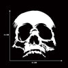 D-774 Evil Skull Pattern Car Modified Decorative Sticker(White)