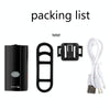 WEST BIKING YP0701281 Bicycle Lights Helmet Lights Front And Tail Warning Lights USB Night Riding Mountain Bike Equipment With Side Lights(Black)