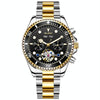 OLEVS 6605 Men Multifunctional Waterproof Mechanical Watch(Black + Gold)