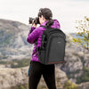 PULUZ Outdoor Portable Waterproof Scratch-proof Dual Shoulders Backpack Handheld PTZ Stabilizer Camera Bag with Rain Cover for Digital Camera, DJI Ronin-SC / Ronin-S (Black)