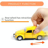 1:36 Beetle Classic Car Open Door Alloy Car Model Pull Back Children's Toy Car(Light Pink)