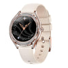 V66 1.28inch BT5.0 Smart Watch Support Heart Rate/ Sleep Detection, Style:Silicone Strap(Gold)