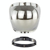 Motorcycle Helmet Three-Button Windproof Lens With Bracket(Silver Plated)