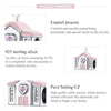 S925 Sterling Silver Romantic Wedding House Beads DIY Bracelet Necklace Accessories