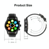 LOANIY DT70 Analog Digital Dual Display Smart Call Watch(Silver Steel)