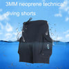 SLINK Dive Pocket Shorts Rafting Rowing Pants, Size: XXL(Black)