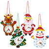 Cartoon Clock Children DIY Handmade Teaching Aids Christmas Decoration(Random Christmas Style)