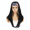 Colored Small Dirty Braid Wig Headgear Hair Band Style Small Braid Wig Headgear(2#8 Star Bars)