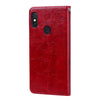 Business Style Oil Wax Texture Horizontal Flip Leather Case for Xiaomi Redmi Note 5 Pro, with Holder & Card Slots & Wallet (Red)