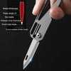 Multifunctional Titanium Keychain Outdoor Portable Defense Mini Folding Knife, Style: With 1 Titanium Ring