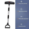 3-in-1 Car Snow Shovel Brush Kit Stainless Steel Retractable Ice Scraper(Black)
