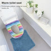 Universal Washable Warm Sticky Toilet Seat Cushions(Pink)