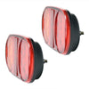 2 PCS 12-24V 14LED Car Oval Tail Light Side Lamp