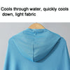 60 x 145cm Cool and Quick-drying Beach Cloak Diving Hooded Changing Clothes Absorbent Towel(Rose Red)