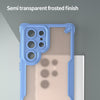 For Samsung Galaxy S22 Ultra 5G Armor Glaze PC Hybrid TPU Phone Case(Blue)