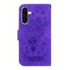 For Samsung Galaxy A36 5G / A56 5G Butterfly Rose Embossed Leather Phone Case(Purple)