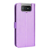 For Asus Zenfone 7 ZS670KS / 7 Pro ZS671KS Diamond Texture Leather Phone Case(Purple)
