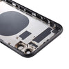 iPhone 11 Back Cover Replacement Black - SIM Tray & Lens