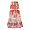 Retro Split Sexy One-Shoulder Swimsuit Chiffon Beach Skirt Swimsuit, Size: S(Red Suit)