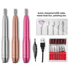 Aluminum Alloy Nail Grinding Machine USB Electric Nail Polish Remover(Silver)