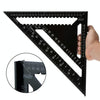 Angle Ruler Measuring Tool For Woodworking Square Layout Gauge(12 Inch Black)