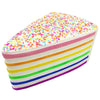 Jumbo Rainbow Triangle Cake Squeeze Toy Slow Rising Stress Relif Toys for Kids