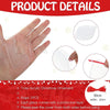 10pcs Clear Acrylic Christmas Decoration Hangers DIY Blank Xmas Tree Ornament With Rope, Style: Triangle Round