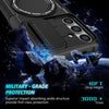 For Samsung Galaxy S24 5G Sliding Camshield MagSafe Holder TPU Hybrid PC Phone Case(Black)