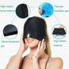 Gel Ice Hood Cooling Eye Mask Hot and Cold Compress Headband for Headache, Spec: Single-layer (Pink)