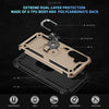For Samsung Galaxy A36 5G Shockproof TPU + PC Phone Case with Holder(Gold)