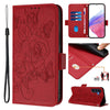 For Samsung Galaxy A26 Embossed Rose RFID Anti-theft Leather Phone Case(Red)
