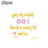 20 PCS Waterproof Bachelor Party Hot Stamping Wedding Bridal Tattoo Stickers(VC-238)