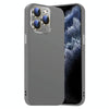 For iPhone 11 Pro Max Nano Lens Cover Liquid Silicone Phone Case(Titanium Gray)