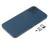 iPhone 12 Pro Max Back Housing Cover, Blue - SIM Tray & Lens