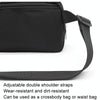 Nylon Waterproof Chest Bag Outdoor Sports Pocket Running Mobile Phone Bag(White)
