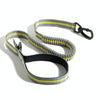 Reflective Bungee Dog Lead with Car Safety Buckle (Yellow)
