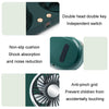 F304 Double-head Hose Built-in Lithium Battery USB Car Fan, Color: Black Silver