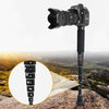 BEXIN P308D Portable Travel Outdoor DSLR Camera Aluminum Alloy Monopod Holder (Black)